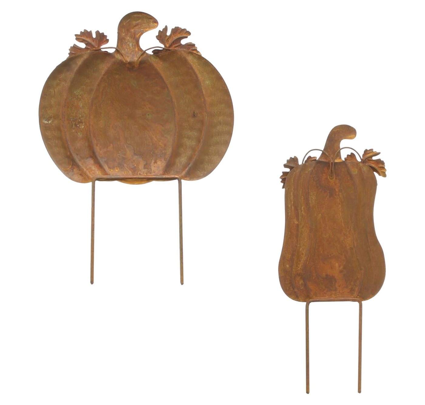 Dekoleidenschaft Gartenstecker "Kürbis" Metall, Rost, Roststecker, Dekostecker, Halloween Herbst Deko (2-St., im Set) Outdoor Deko, Gartendeko für Draußen Bild 3