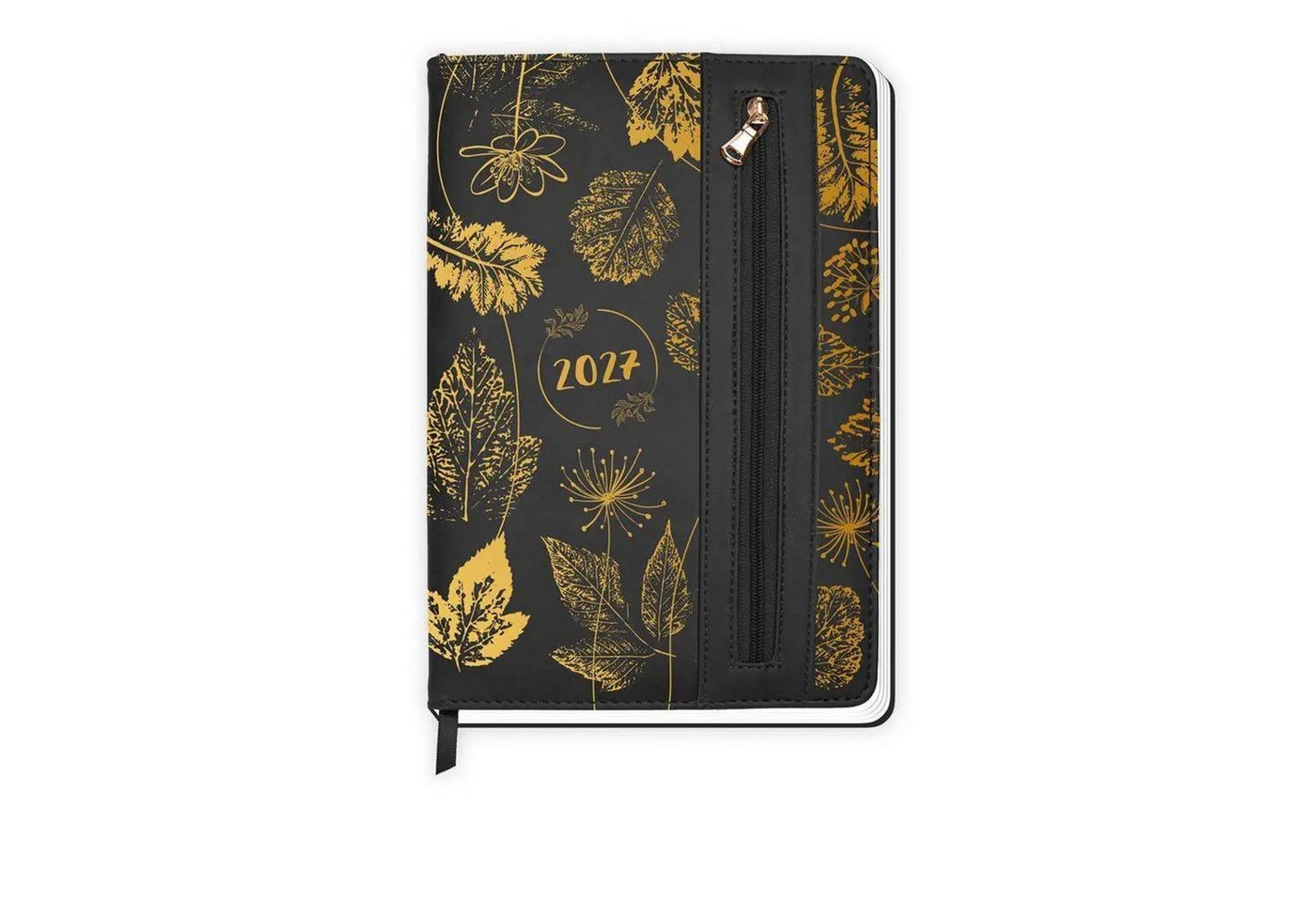 Trötsch Verlag Taschenkalender TRÖTSCH - Wochenplaner A5 mit Tasche Flowers black 2027 Bild 3