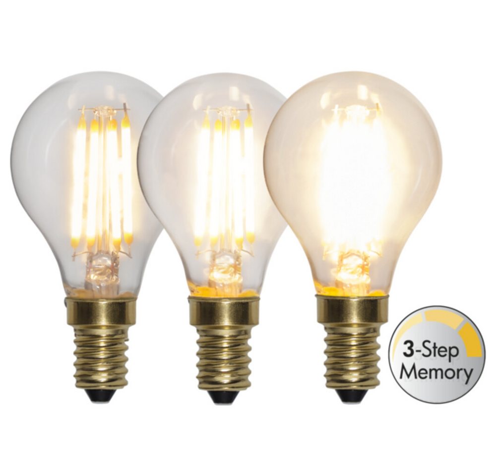 STAR TRADING LED-Leuchtmittel E14, 4W, 2100K, 400lm, Kugel, warmweiß, Ra: 80, Schaltzyklen: 12500, F, E14, warmweiß Bild 5