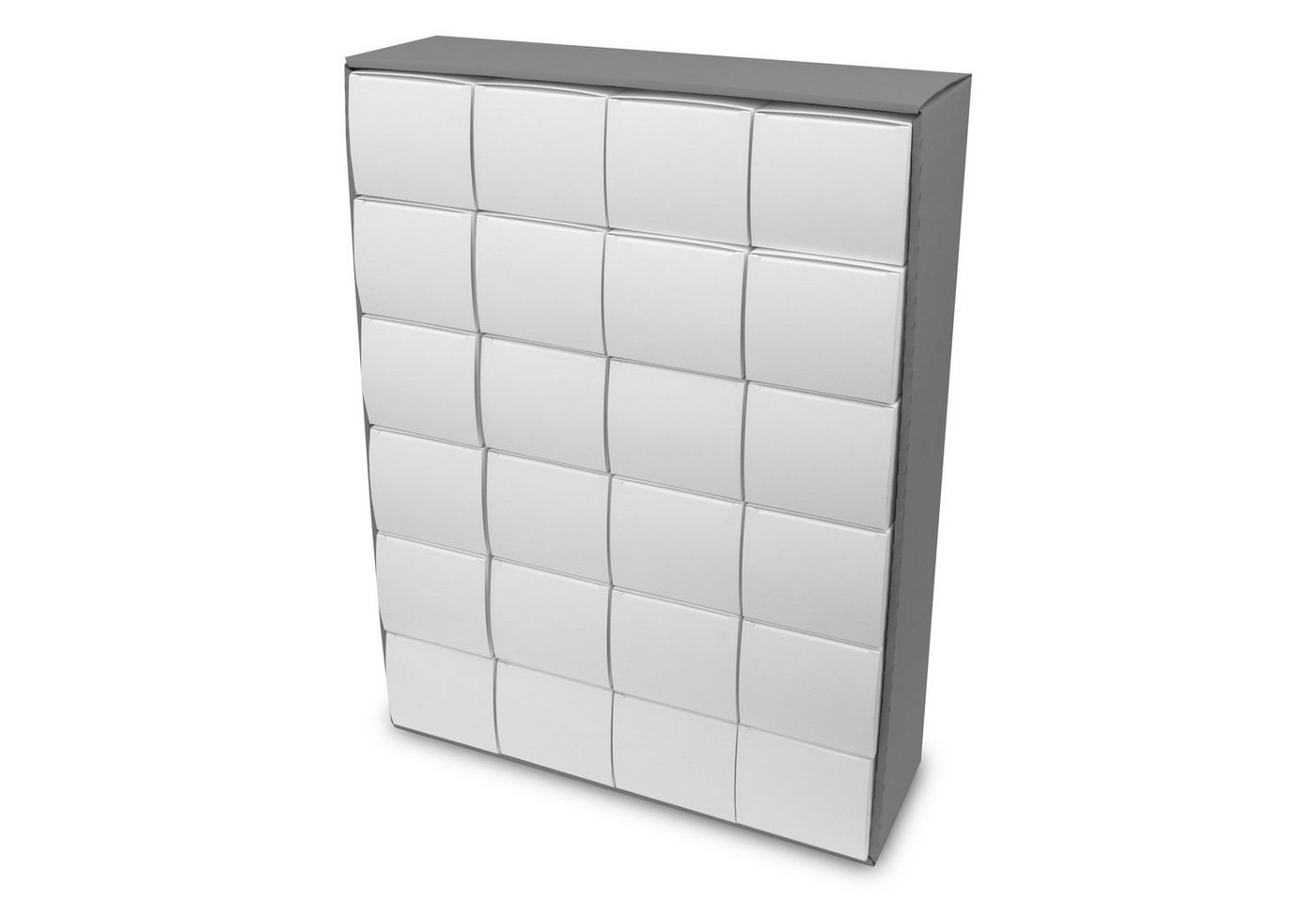 itenga befüllbarer Adventskalender itenga Adventskalender zum Füllen Quader XL 6x4 (außen grau) Bild 2