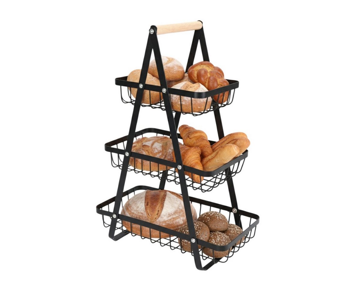 Cheffinger Regalkorb 3-stöckiges Aufbewahrungskorb für Küche, Bad & Vorratsraum (1 St) Bild 2
