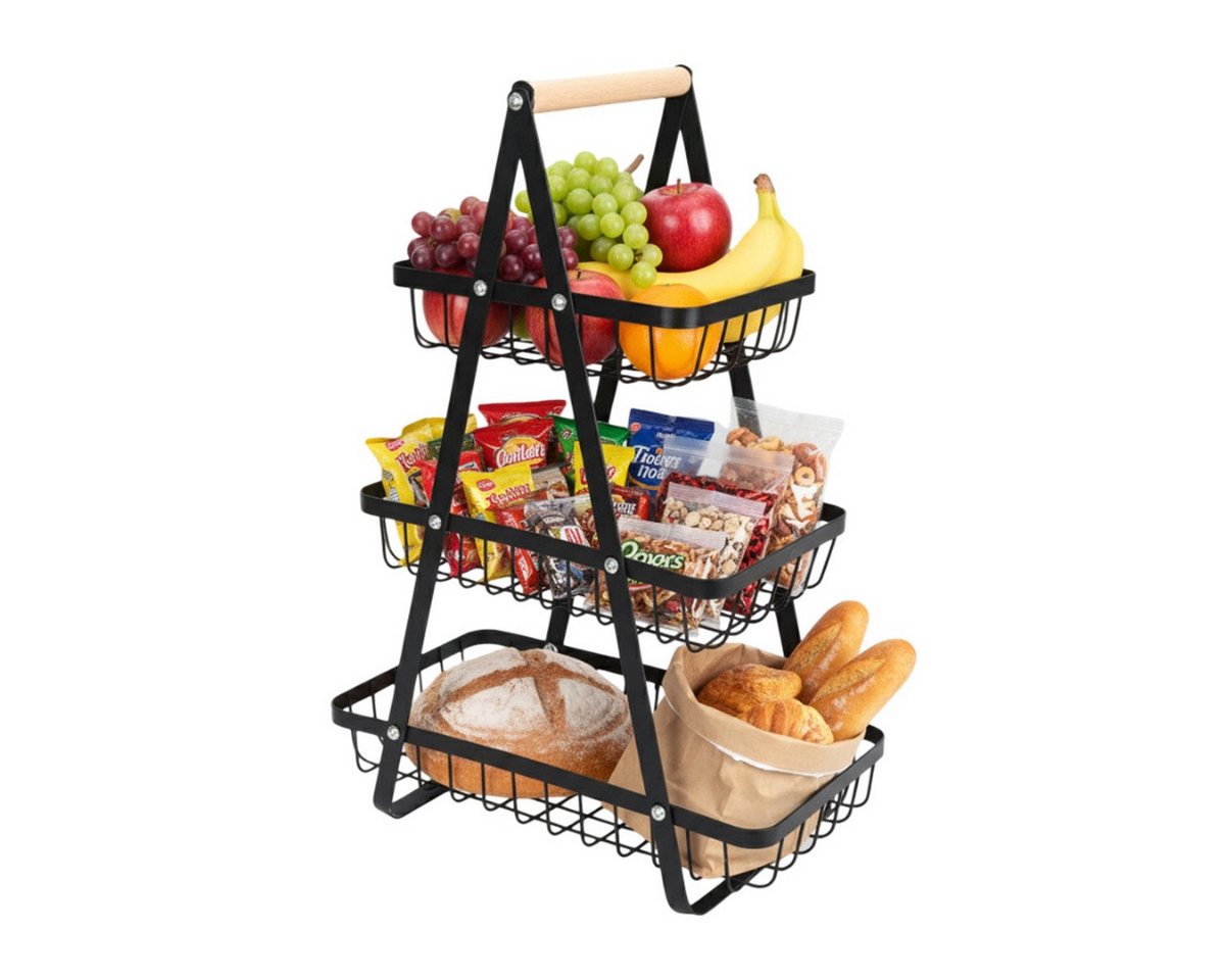 Cheffinger Regalkorb 3-stöckiges Aufbewahrungskorb für Küche, Bad & Vorratsraum (1 St) Bild 4
