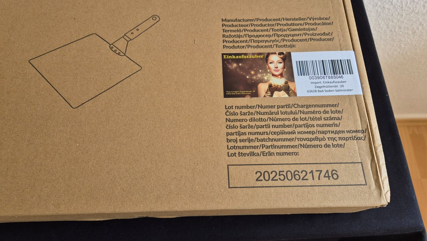Einkaufszauber Backschaufeln Pizza Schaufel - Tortenheber, Edelstahl