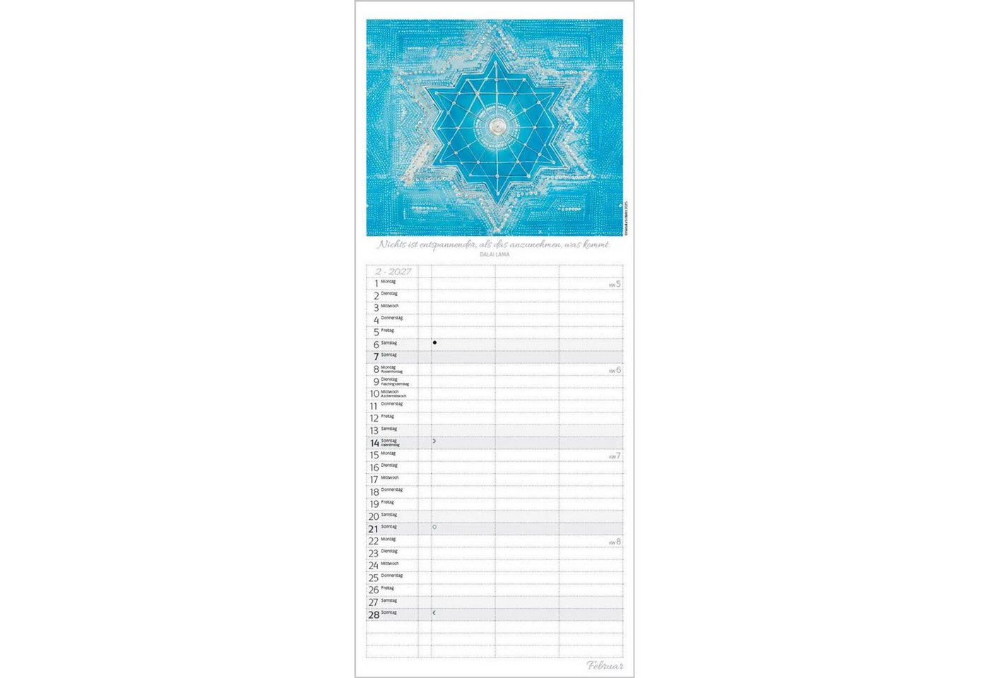 Korsch Verlag Wandkalender Achtsamkeit Timer für 2 2027 Bild 2