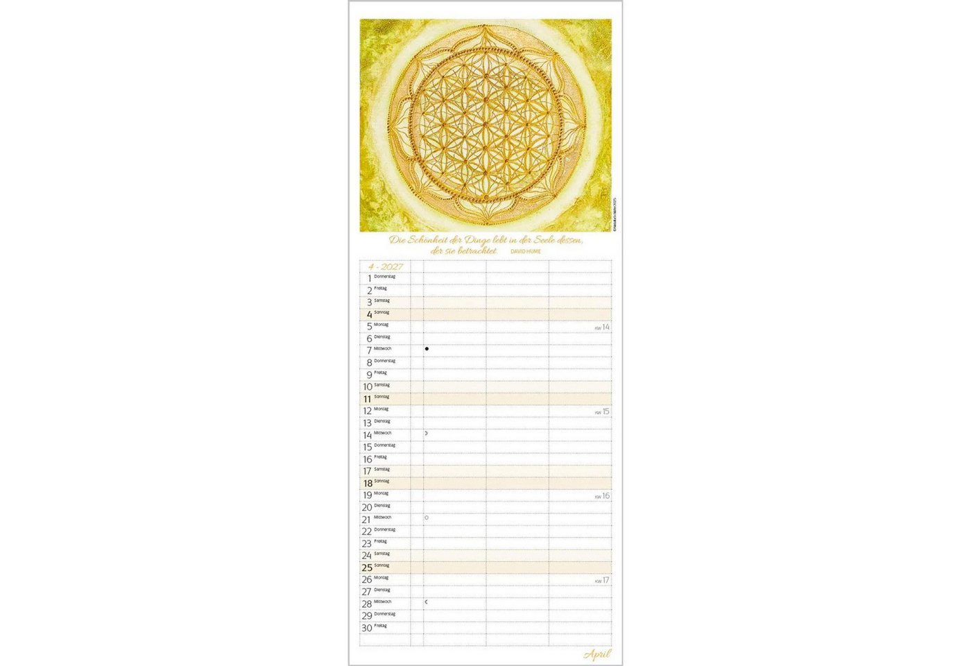 Korsch Verlag Wandkalender Achtsamkeit Timer für 2 2027 Bild 3