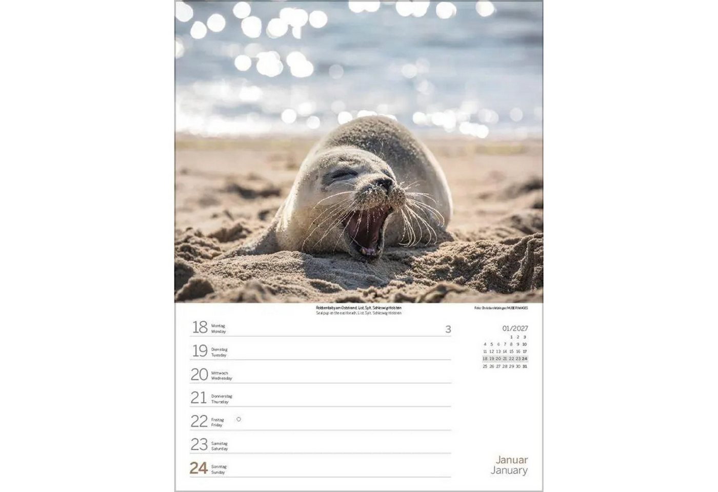 Korsch Verlag Wandkalender Nord- und Ostsee Wochenkalender 2027 Bild 3