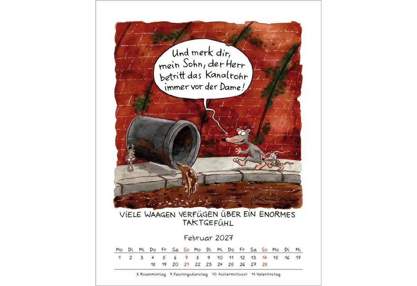 Korsch Verlag Wandkalender Waage 2027