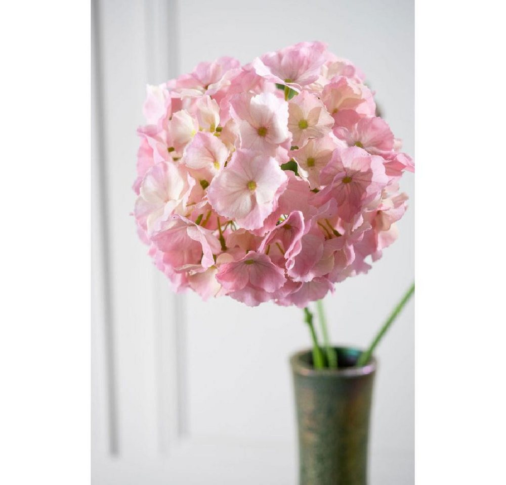 Künstliche Zimmerpflanze Seidenblume Hortensie Hydrangea Pink (75cm), SILK-KA Bild 4