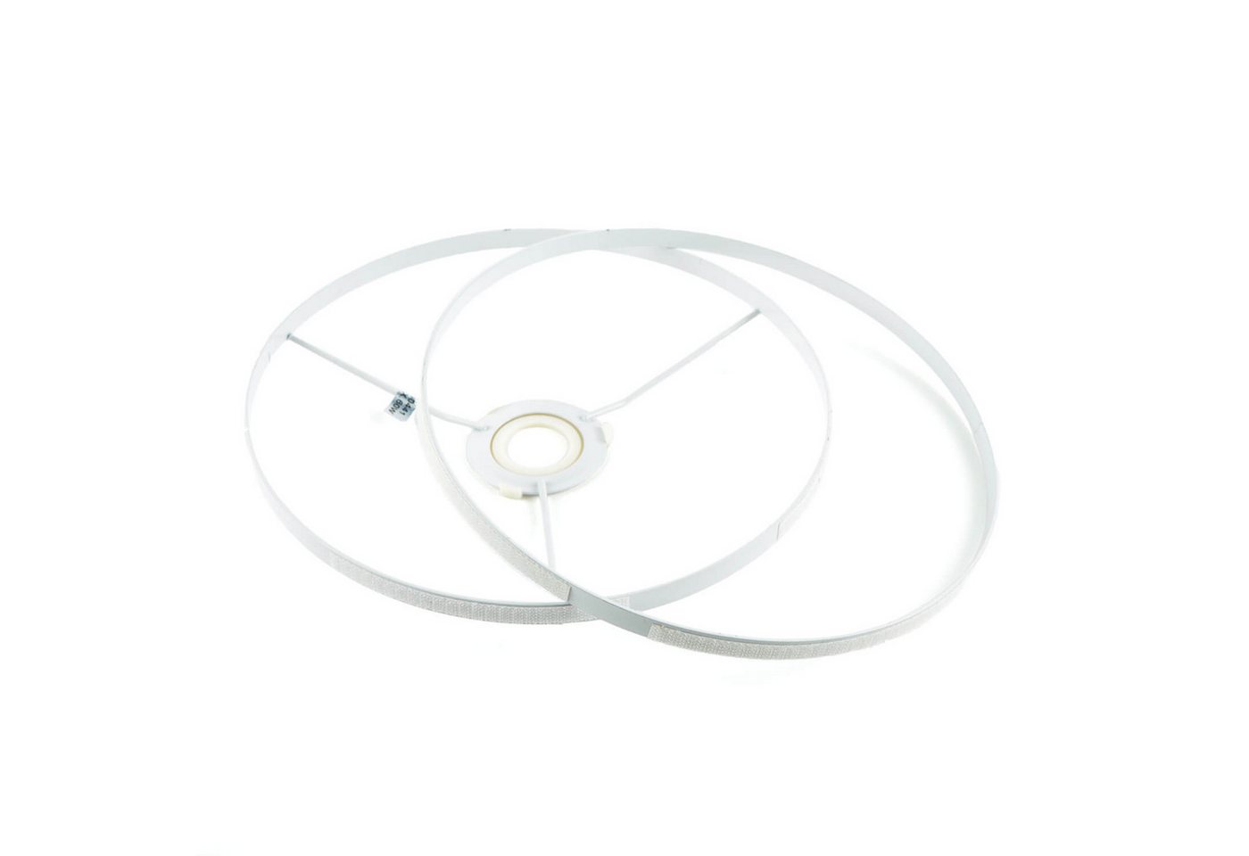 Licht-Erlebnisse Lampenschirm BASIC, Mit Klettverschluss Adapter für E14 E27 Ø 25 cm Grau Stoff Bild 5