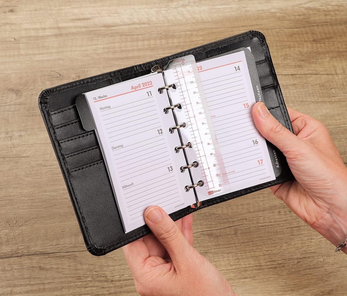 bsb-obpacher Taschenkalender Timer Lineal BSB Ersatzeinlage A7 Tagesanzeiger Planer Bild 2