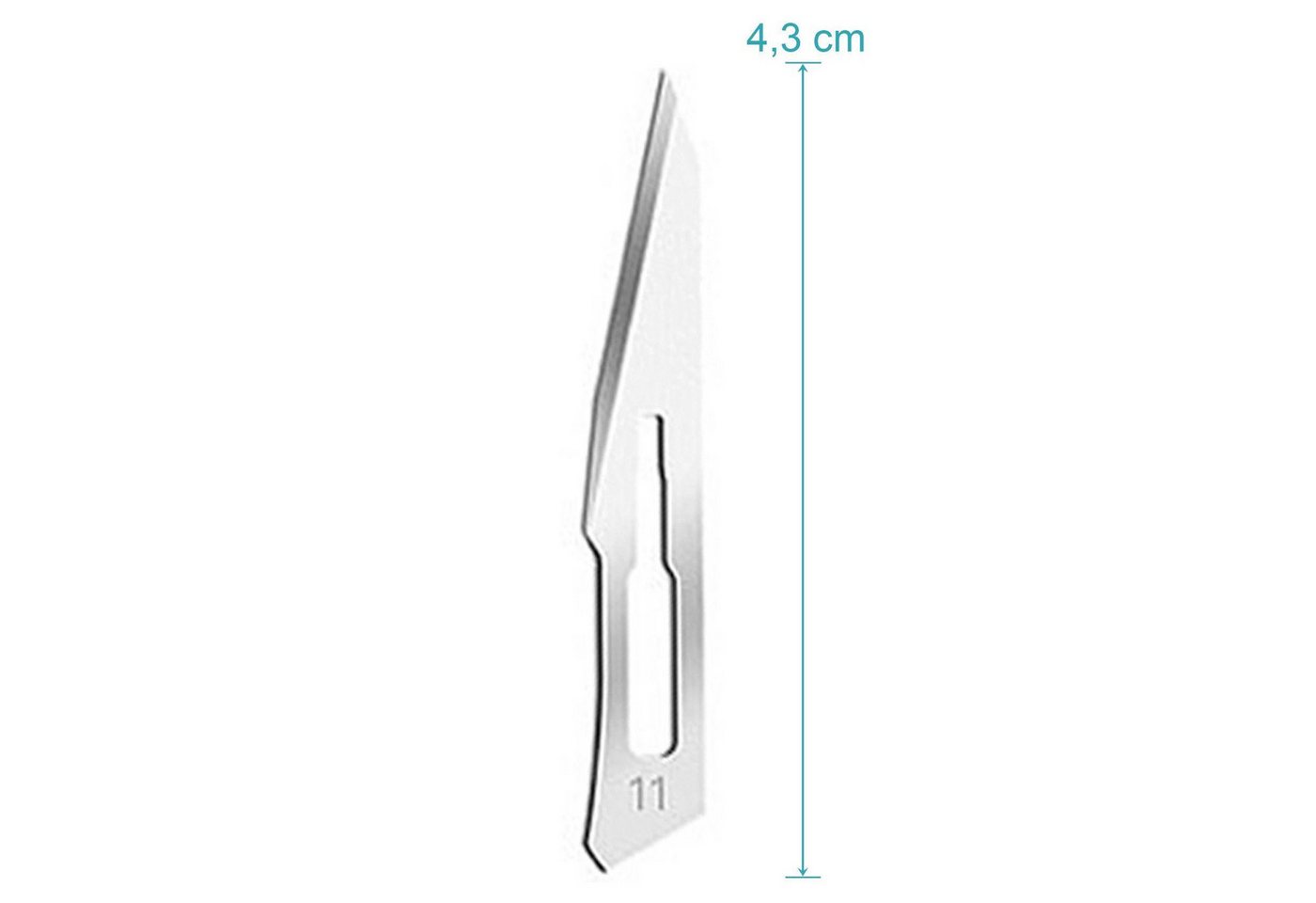 May Cuttermesser Set 10 Stück Skalpellklingen Figur 11 aus Karbonstahl Bild 4