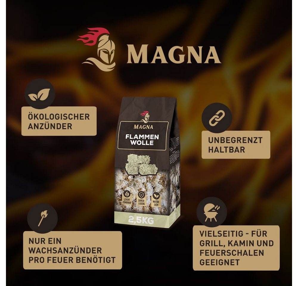 Magna Grillanzünder Magna Flammenwolle, 2.5 kg
