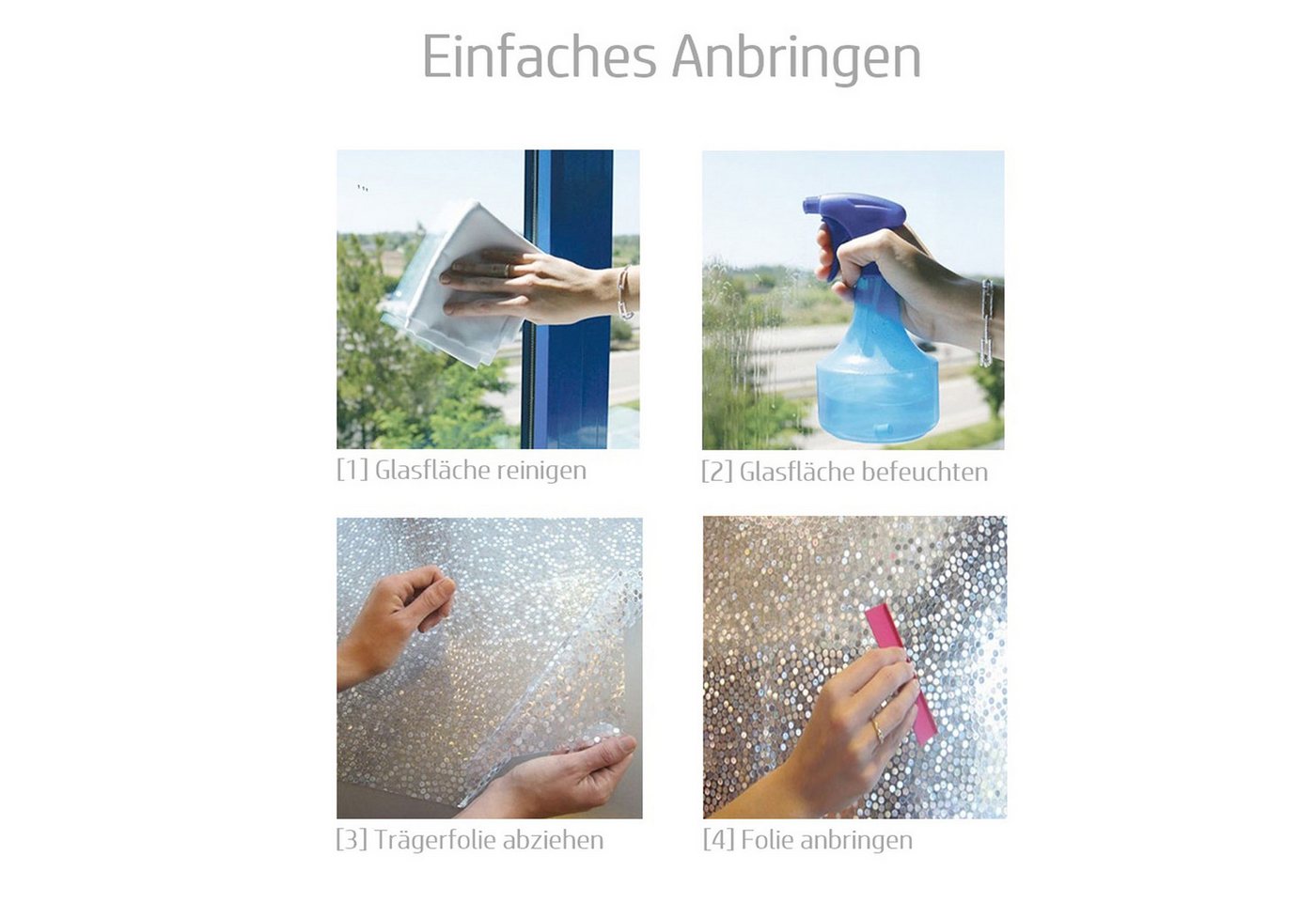 Linea Hogar Fensterfolie Sichtschutzfolie selbsthaftend Formas Deko Folie für Fenster, Spürbar geprägt, Glasdekorfolie - Rückstandslos entfernbar & wiederverwendbar