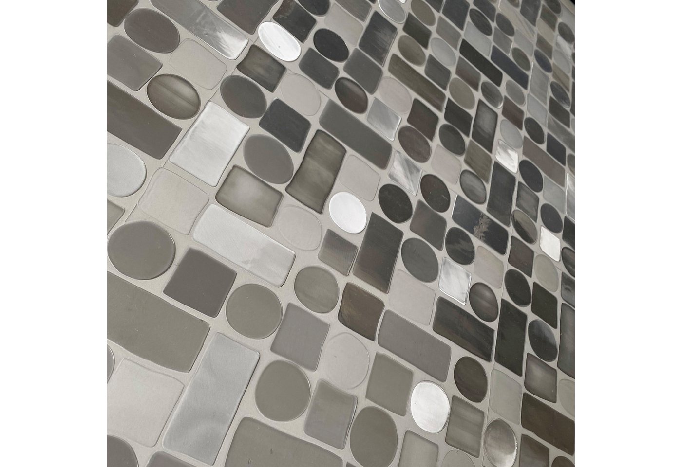 Linea Hogar Fensterfolie Sichtschutzfolie selbsthaftend Formas Deko Folie für Fenster, Spürbar geprägt, Glasdekorfolie - Rückstandslos entfernbar & wiederverwendbar Bild 3