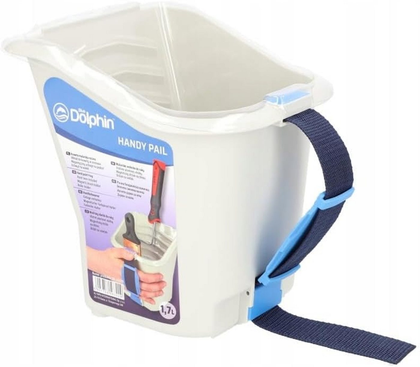BlueDolphin Farbwanne Handy Pail 1,7L – Maler-Kübel mit Magnet und Einsatz, (1-tlg)