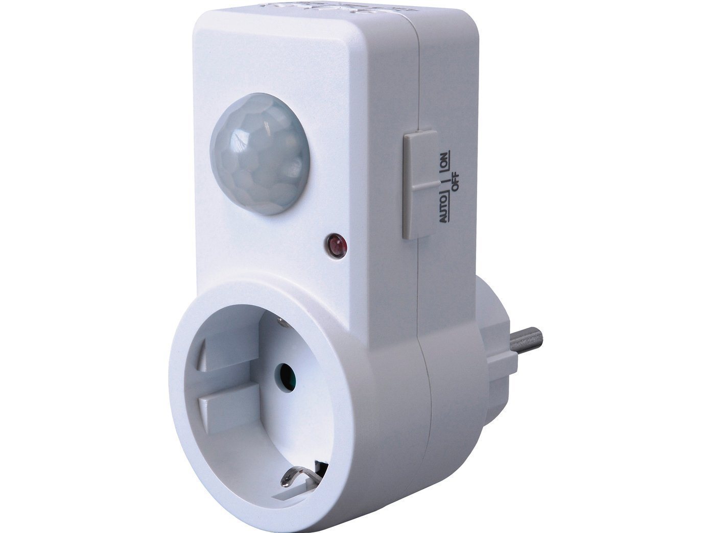 smartwares Steckdosenschalter Plug-In ES360P Stecker Zwischenschalter mit Infrarotsensor, 120°, 1-St. Bild 3