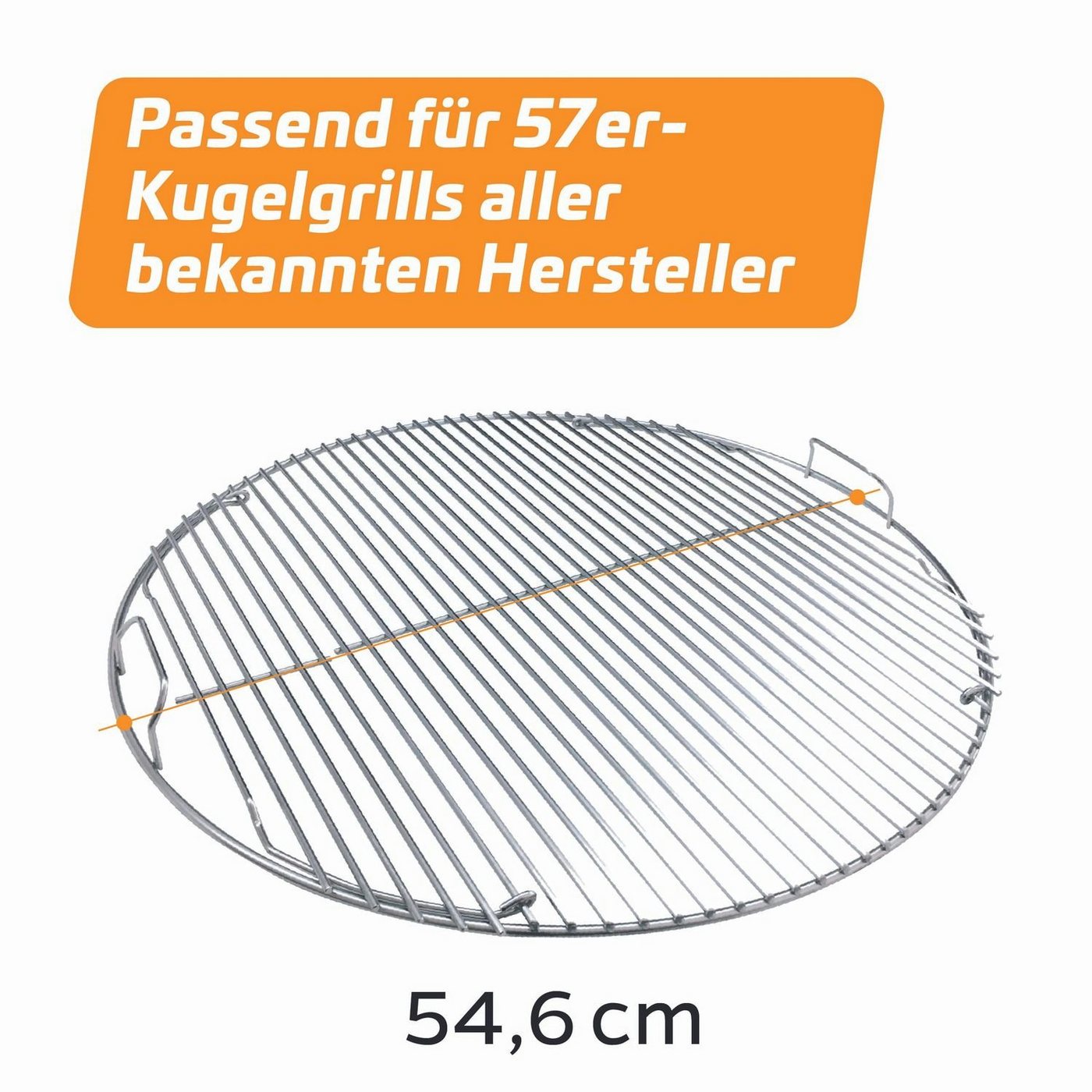 Grillrost Grillfürst Edelstahl Grillrost 4mm / Grillrost klappbar für 570er / 57er Grills Bild 2