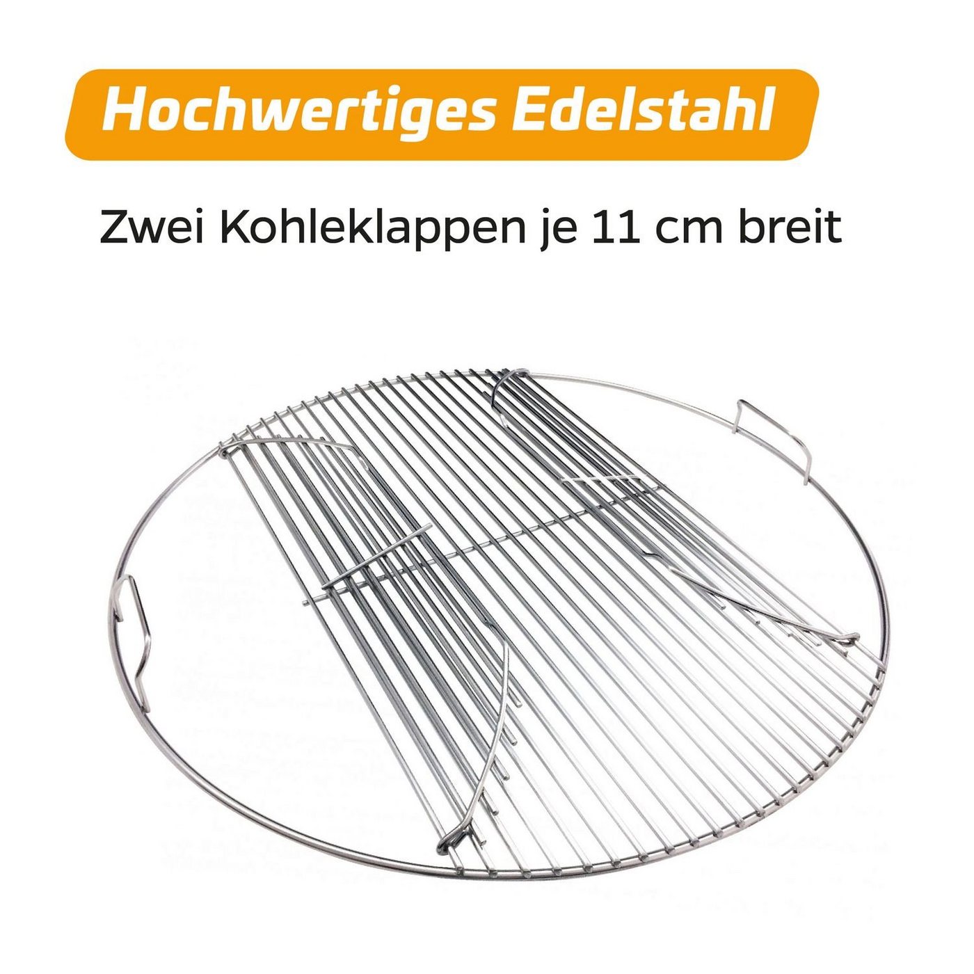 Grillrost Grillfürst Edelstahl Grillrost 4mm / Grillrost klappbar für 570er / 57er Grills Bild 3
