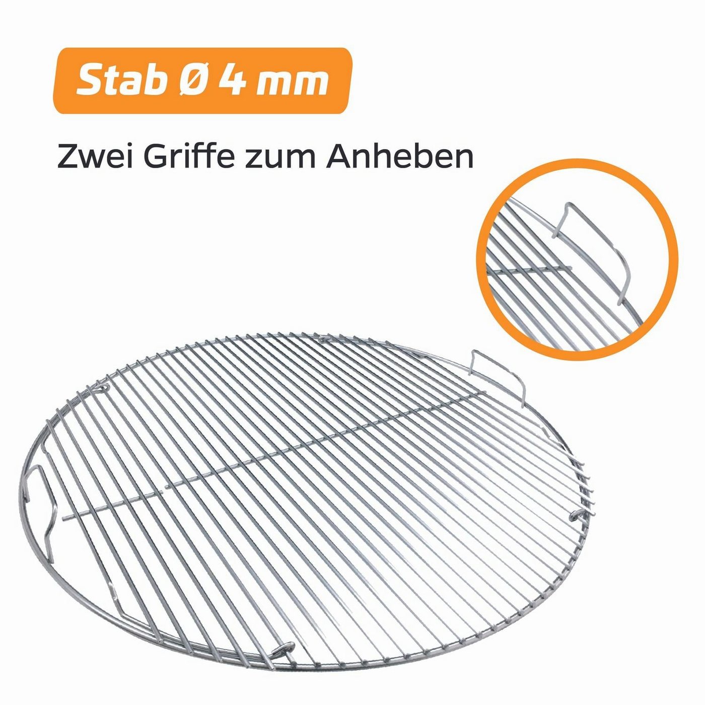 Grillrost Grillfürst Edelstahl Grillrost 4mm / Grillrost klappbar für 570er / 57er Grills Bild 5
