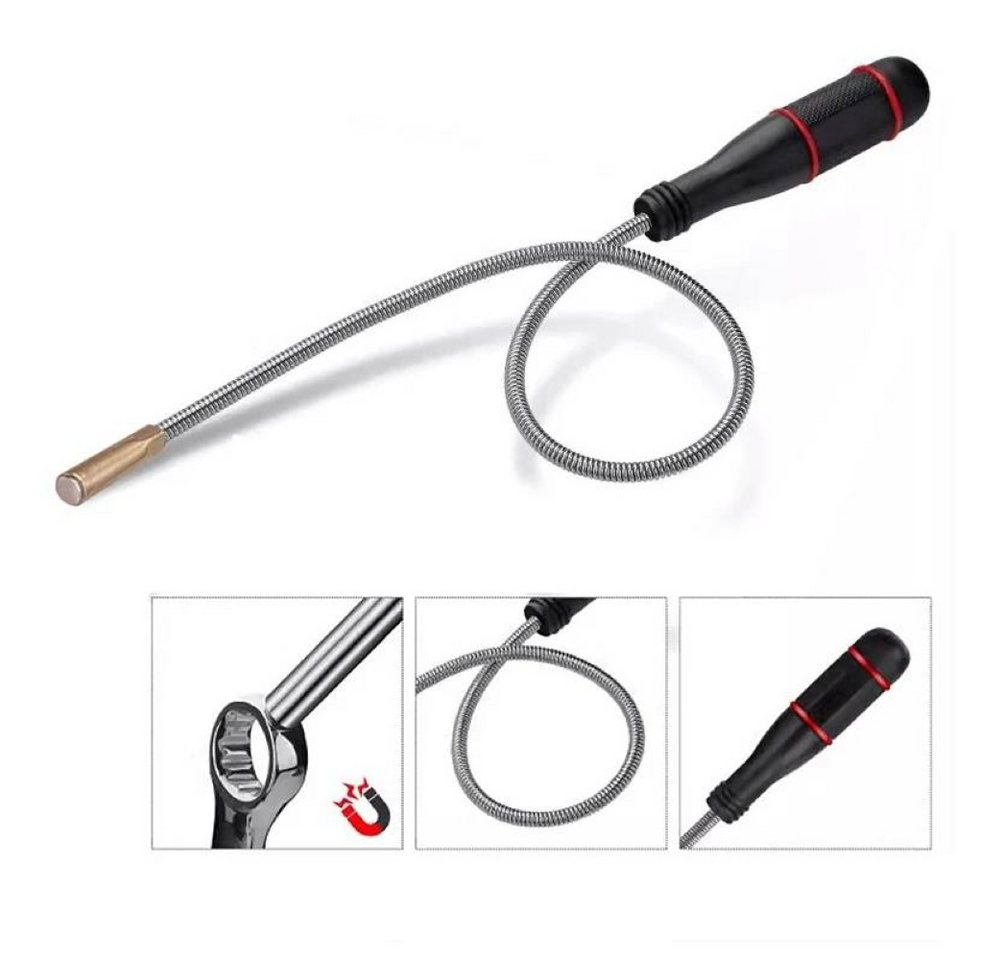 Pitlane Performance Magnethalter 0,5kg Schwanhals-Magnetheber Magnetstift (Schwanhals Magnetstift), Pick-Up Tool Magnetstab