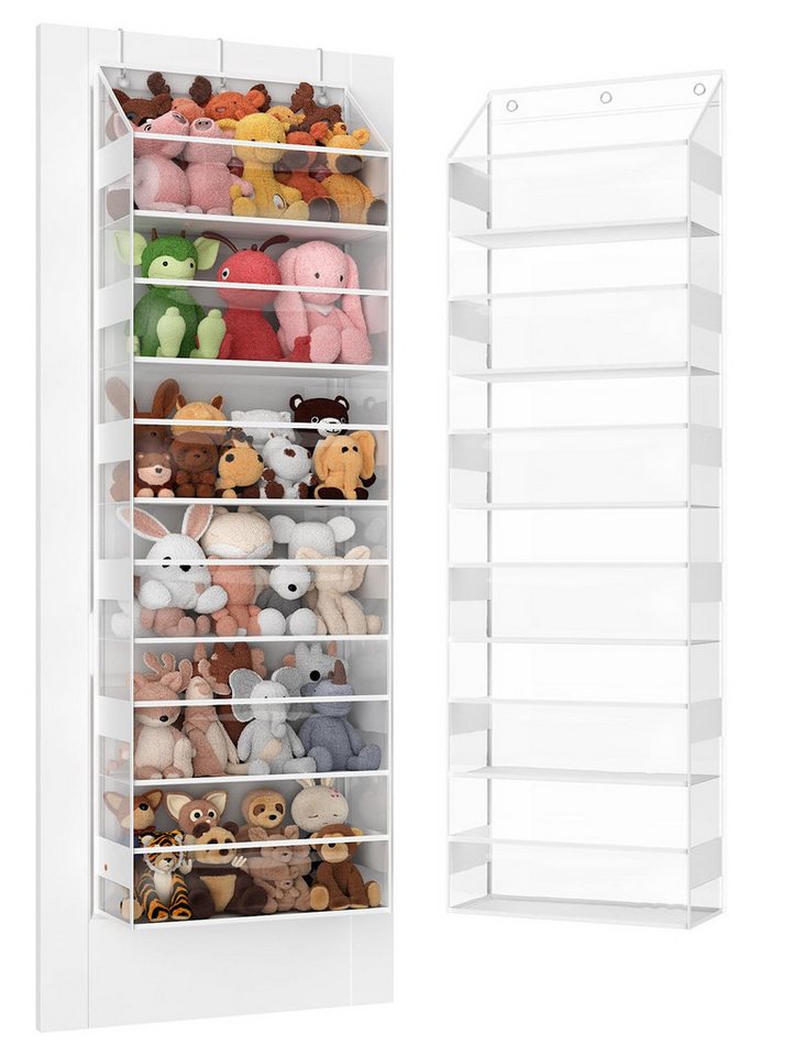 FOUORTUNATE-BEE Hängeregal Türhänger Organizer mit 6 Fächern für Spielzeug und Badzubehör, Tür Organizer mit 6 Ebenen für Plüschtiere, Spielzeug und Badartikel Bild 3