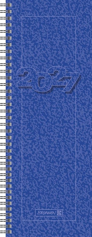 BRUNNEN Ringbuchkalender BRUNNEN Vormerkbuch Mod. 783 2027, 108×297 mm, Karton, blau Bild 2