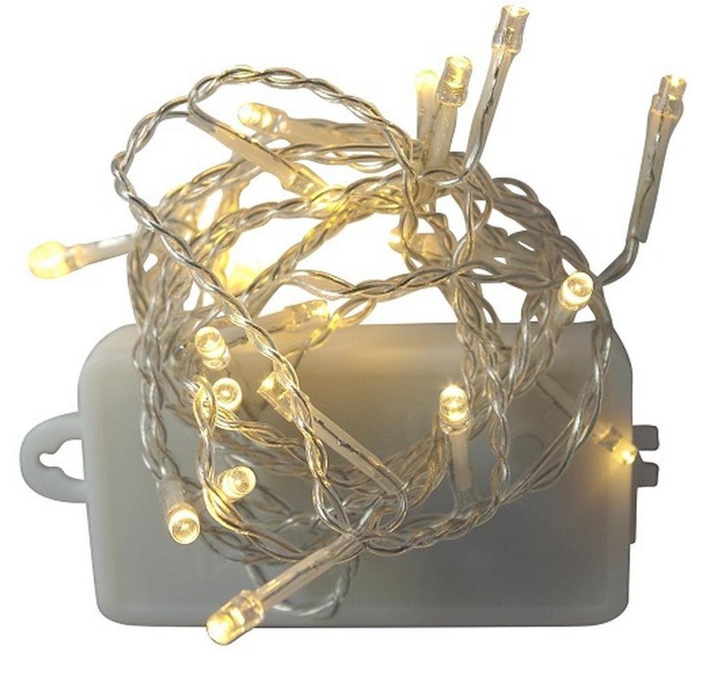 Nipach LED-Lichterkette BA11460 LED Lichterkette warmweiß Batterie 20er