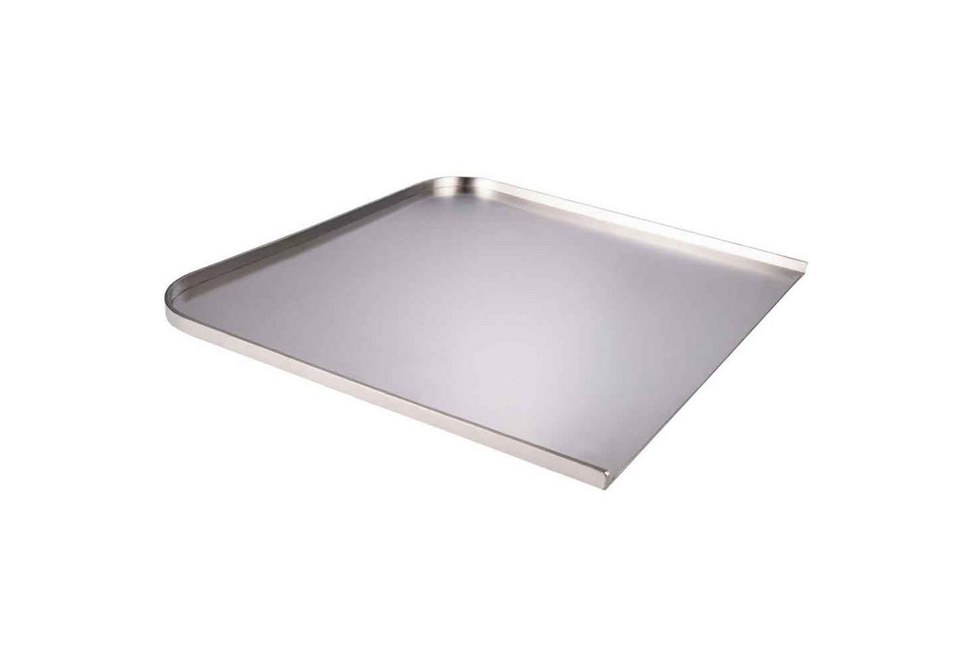 BURI Grillplatte Plancha Grillplatte Edelstahl Grillfläche rostfrei 33x33,5 cm antihaft Bild 4