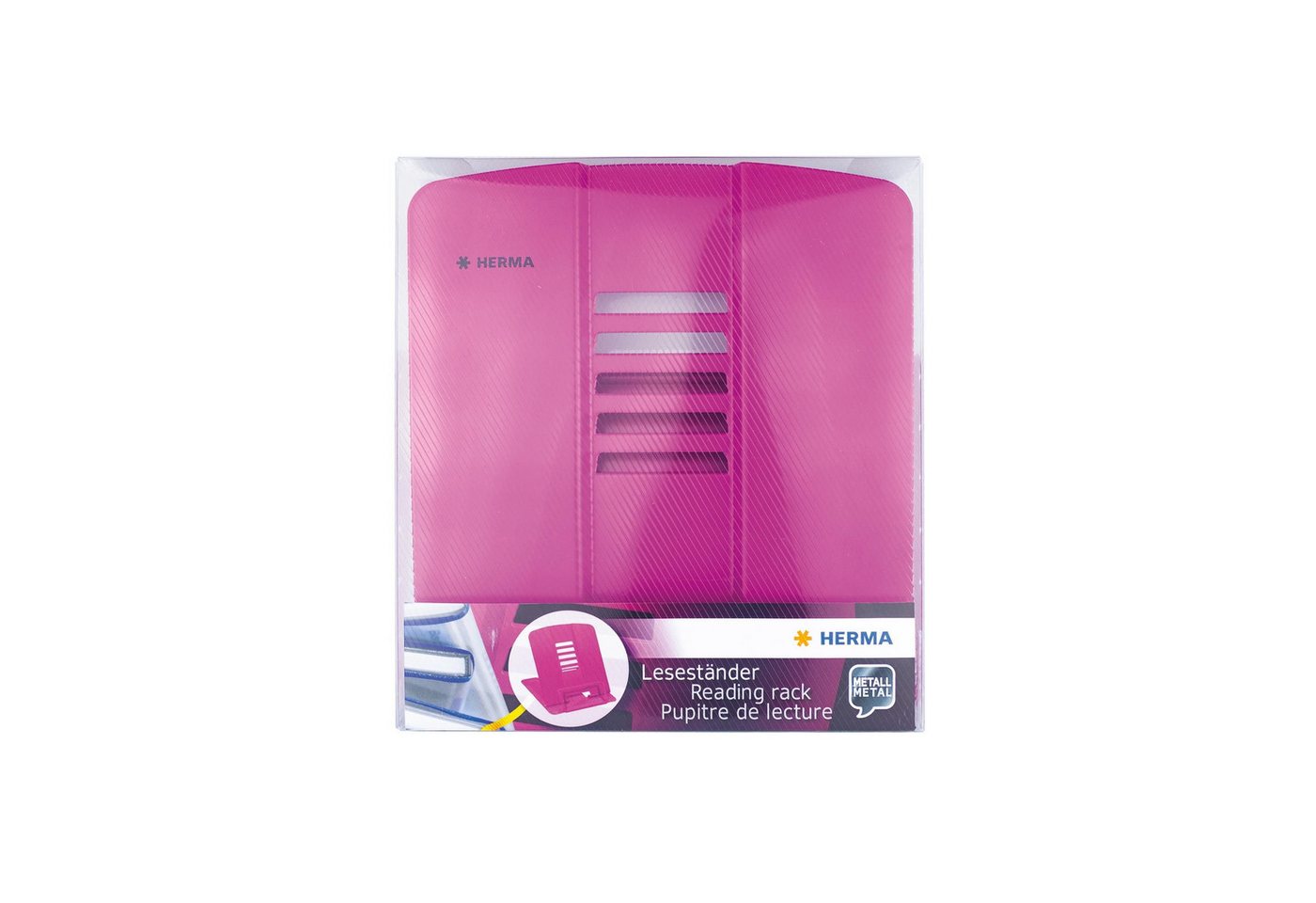 HERMA Brieföffner Herma Leseständer Metall B/T/H 198 x 157 x 190 mm pink Bild 2