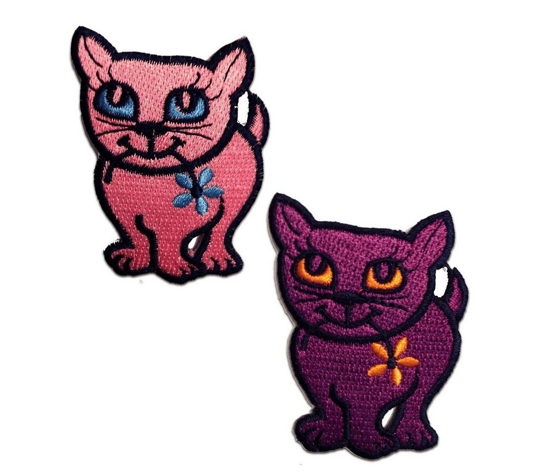 Catch the Patch Aufnäher Bügelbild, Aufbügler, Applikationen, Patches, Flicken, zum aufbügeln, Polyester, Katze Tier - Größe: 5,3 x 7,0 cm