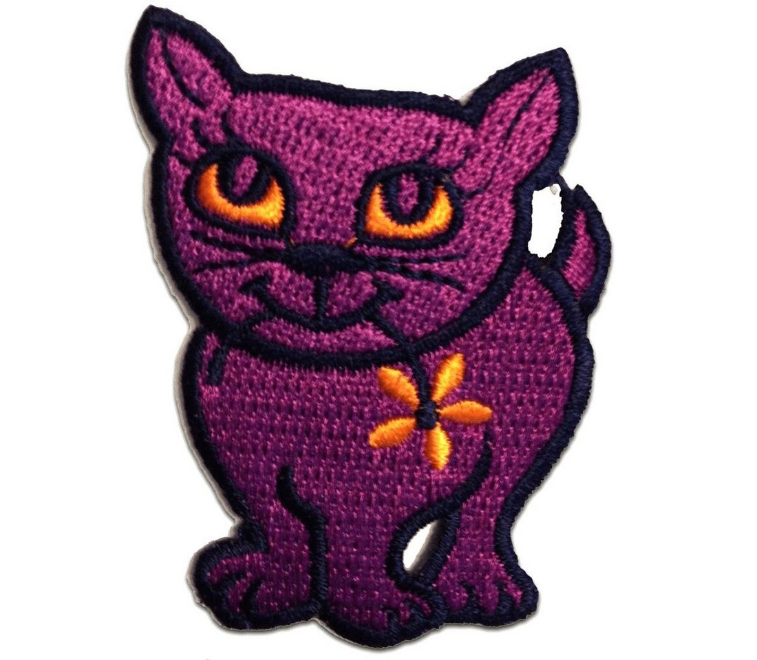 Catch the Patch Aufnäher Bügelbild, Aufbügler, Applikationen, Patches, Flicken, zum aufbügeln, Polyester, Katze Tier - Größe: 5,3 x 7,0 cm Bild 2