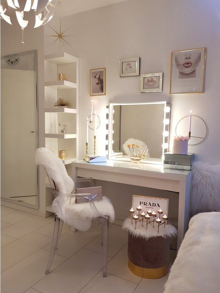 Hollert Fellteppich, fellförmig, Lammfell Weiß Merino Schaffell kuschelig weich Wohnzimmer Bild 4