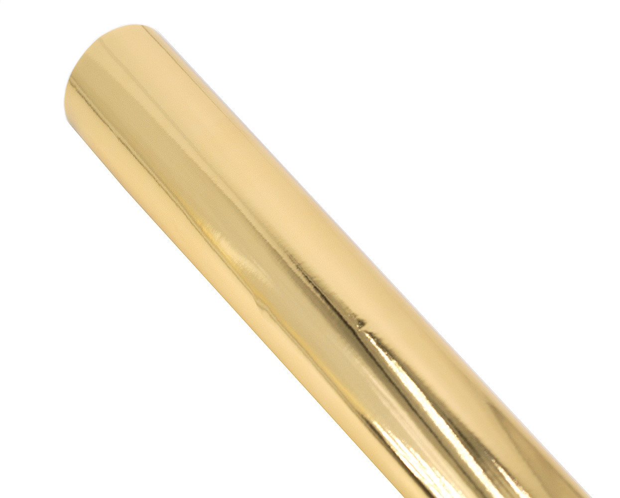 Star Geschenkpapier, Geschenkpapier einfarbig 70cm x 2m Rolle Gold metallic