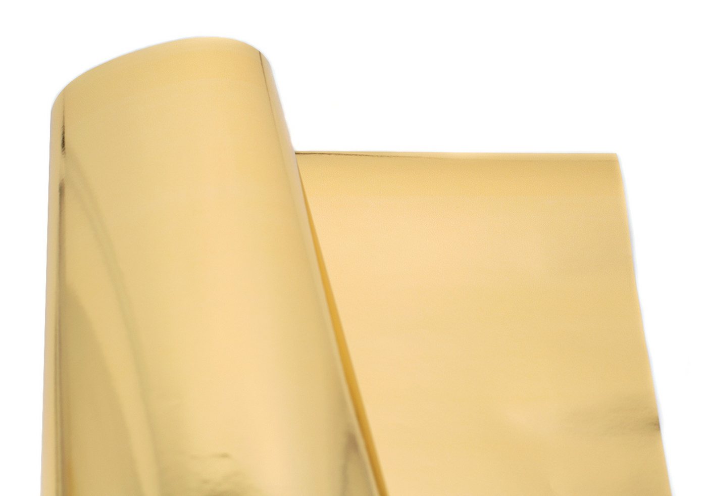 Star Geschenkpapier, Geschenkpapier einfarbig 70cm x 2m Rolle Gold metallic Bild 2