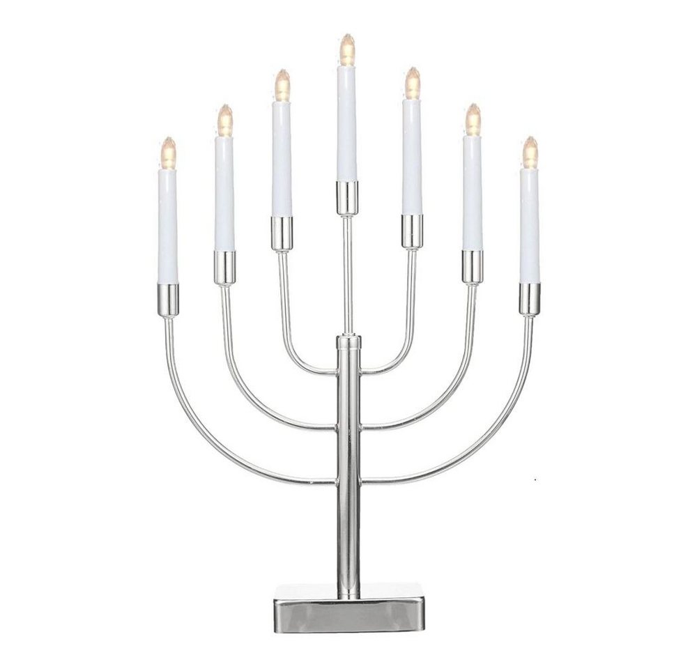 Seasonals LED Fensterleuchter LED-Metalleuchter "Anywhere" silber / chrom 1075