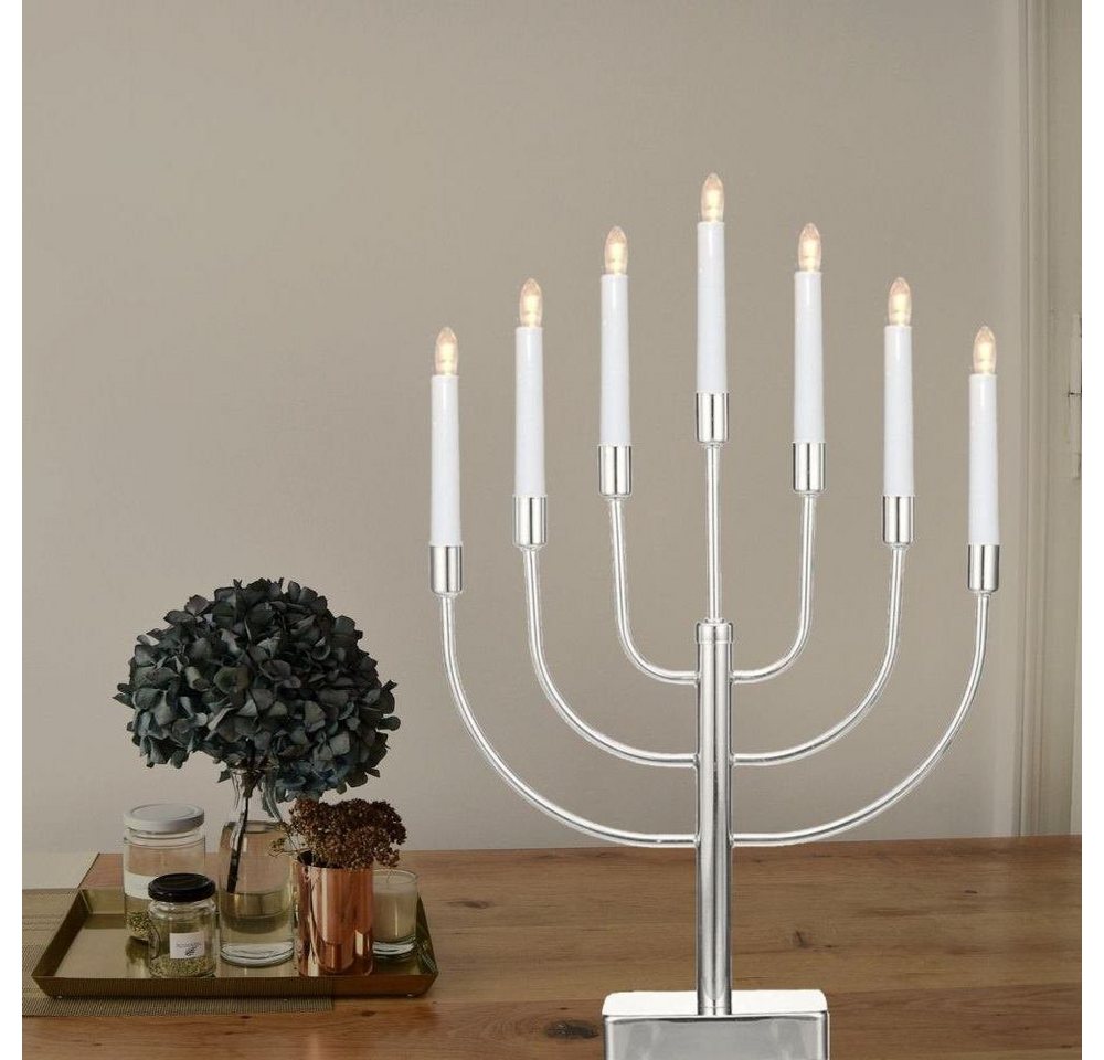 Seasonals LED Fensterleuchter LED-Metalleuchter "Anywhere" silber / chrom 1075 Bild 2