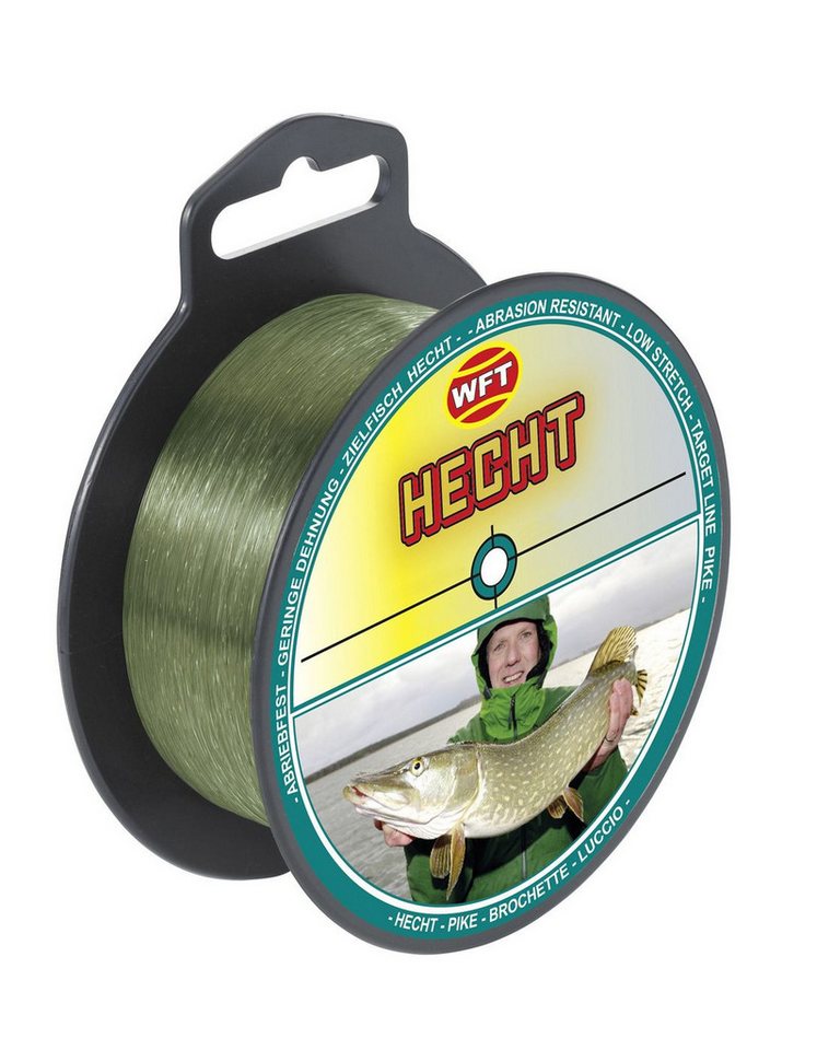 WFT Angelschnur WFT Zielfisch Hecht 250m 0,40mm 12,5kg grün - Angelschnur, (250-St)