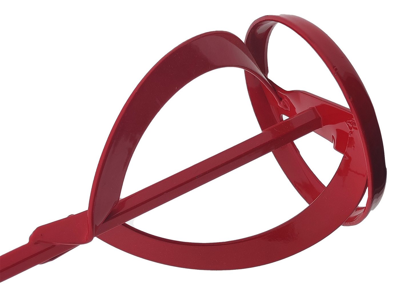 varivendo Rührquirl Rührmixer rot 60 mm, Ø 6 mm, L: 40 cm, (Stück, 1-St., Rührmixer) Rondenrührer Dispersionsrührer Lackrührer Bild 3