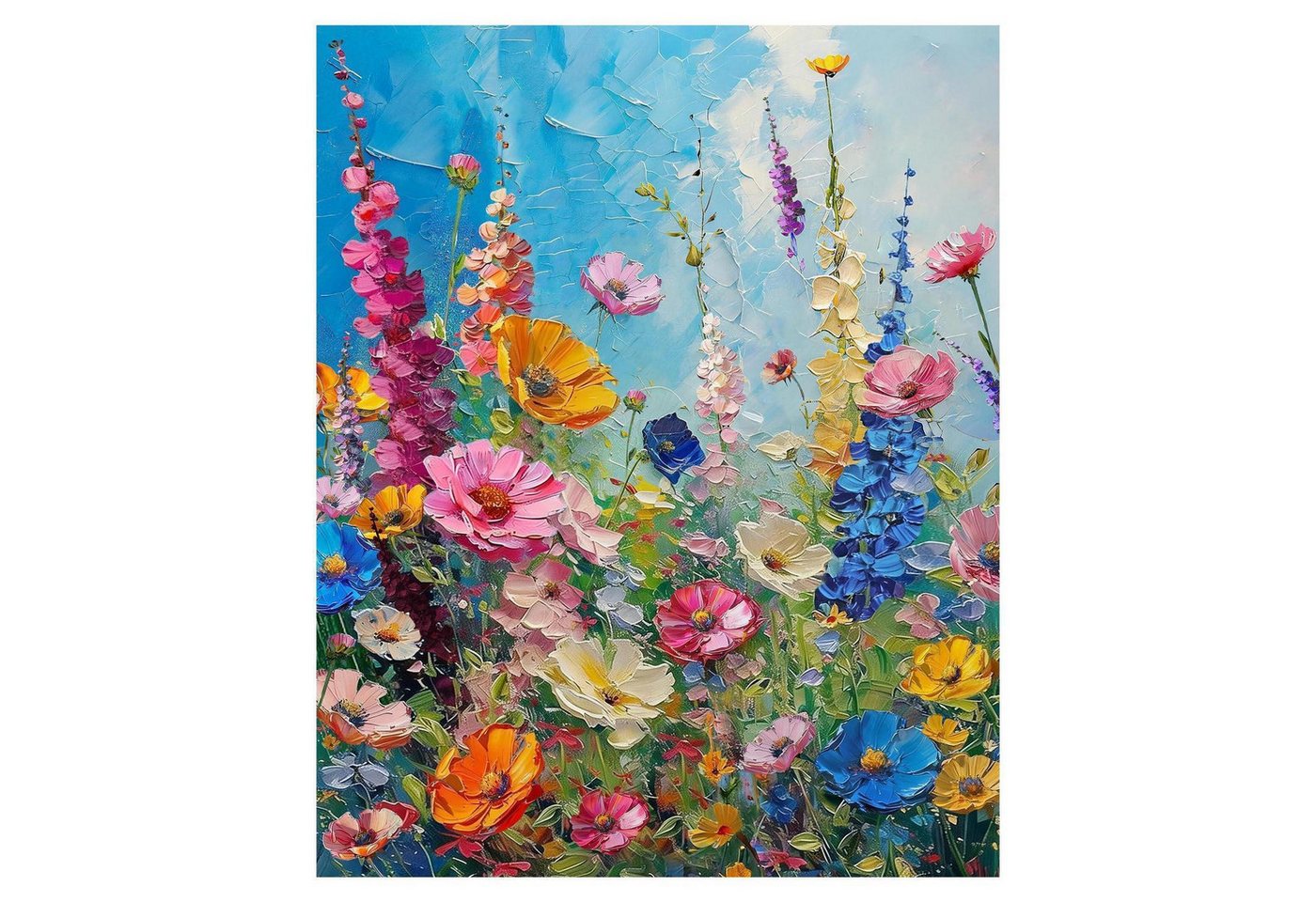 LuxusKollektion Malen nach Zahlen Malen nach Zahlen Blumen 40x50cm Acryl Bild 5