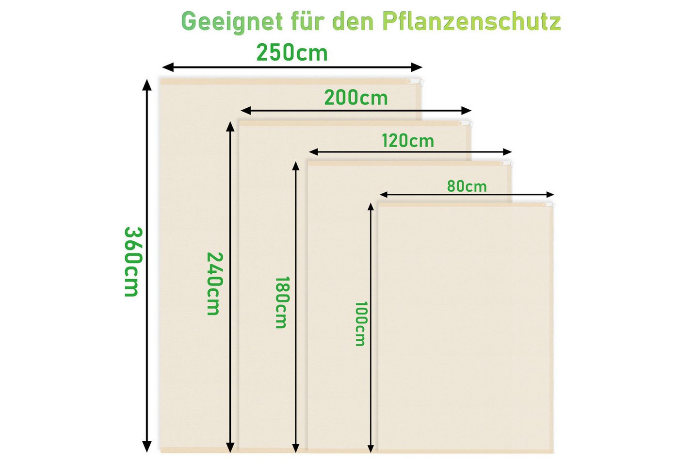 Clanmacy Winterschutzvlies 2X Winterschutz 80x100cm, Winterschutzhülle,für Pflanzen 100g/ Bild 3