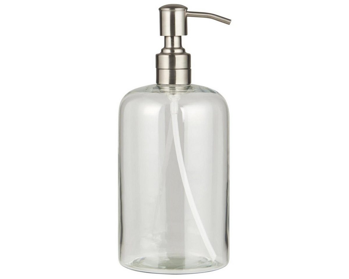 Ib Laursen Seifenspender aus Glas mit Edelstahlpumpe, nachfüllbar Höhe 23 cm, Ø 10 cm Bild 2