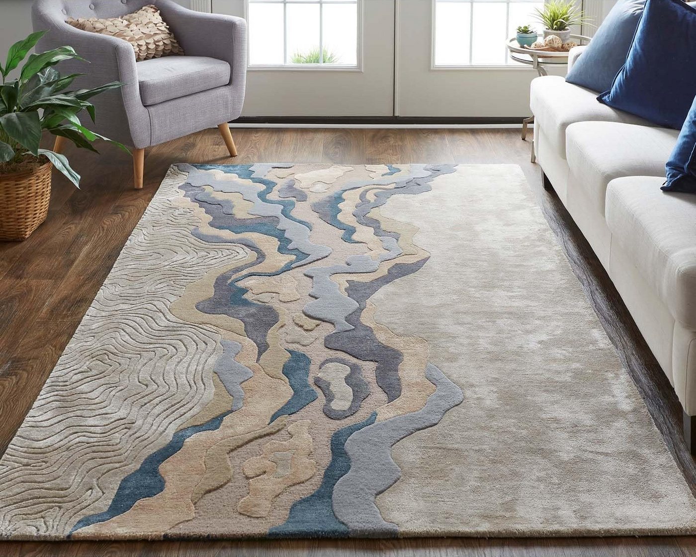 Ready Rugs Seidenteppich Fluss fließt Kollektion Bild 4