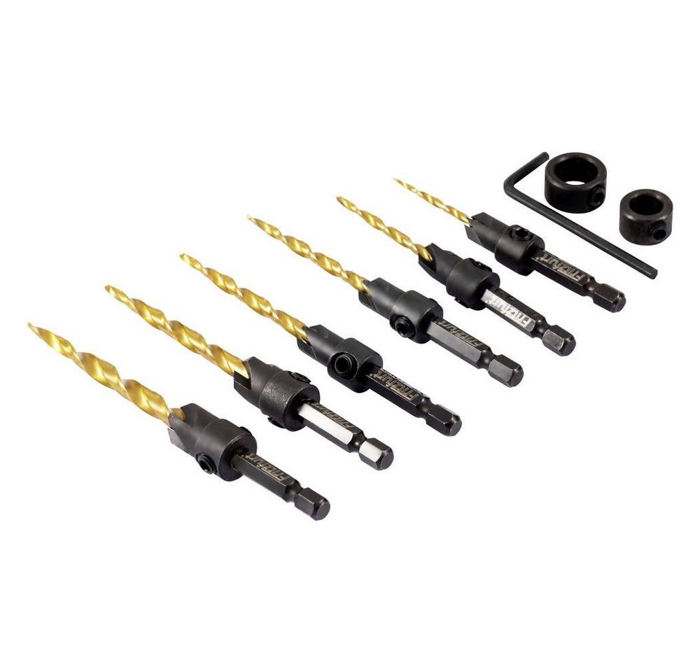 FRITZFURT Holzbohrer Holz-Fräsbohrer-Set 8teilig 4 mm, 6 mm, 8 mm, 10 mm, 12 mm, 14 mm Bild 3