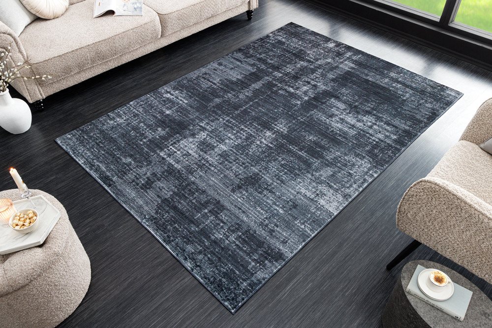 riess-ambiente Designteppich SOFT TOUCH 230x160cm grau · Indoor Kurzflor-Teppich, rechteckig, Höhe: 8 mm, Wohnzimmer · Fußbodenheizung-geeignet · pflegeleicht · modernes Design Bild 4