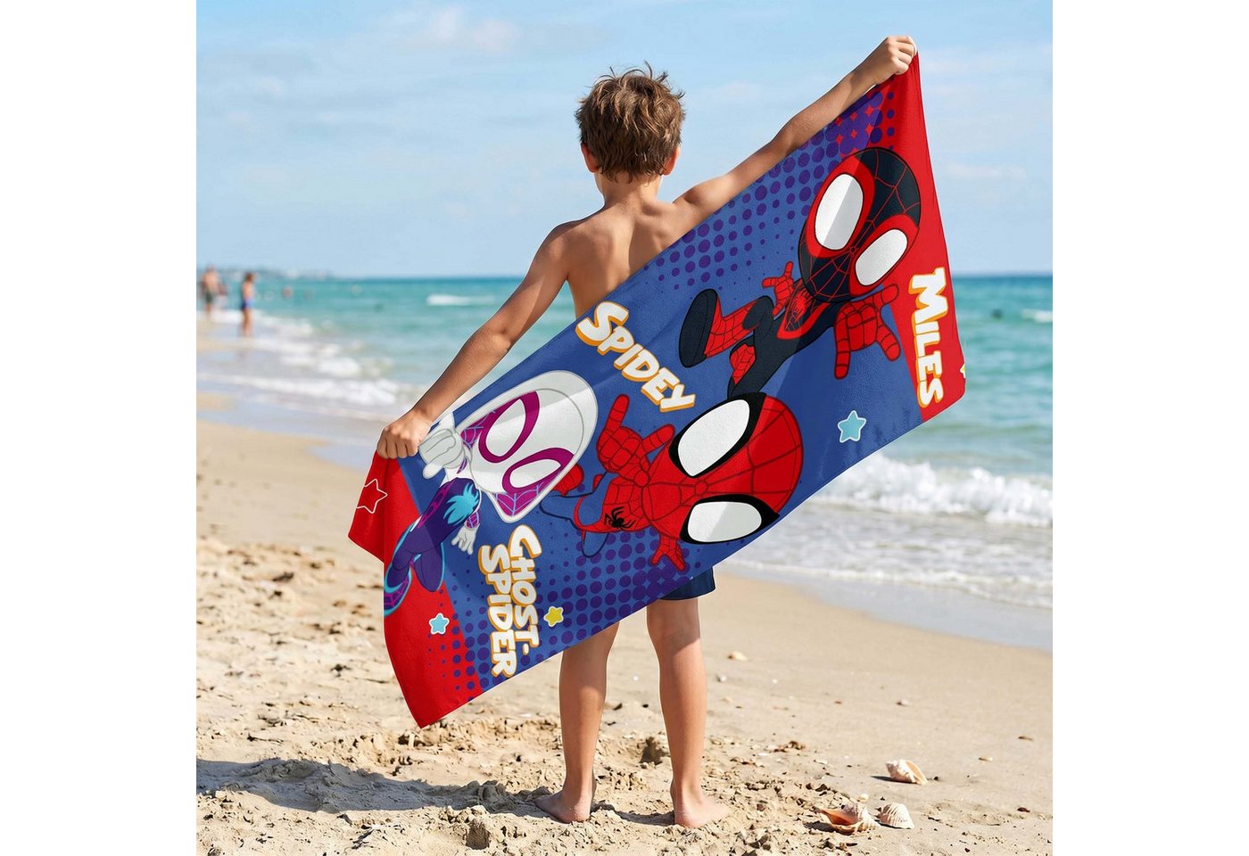 MARVEL Badetücher MARVEL Spidey Baumwoll-Strand- und Badetuch, 70 × 140 cm Bild 5