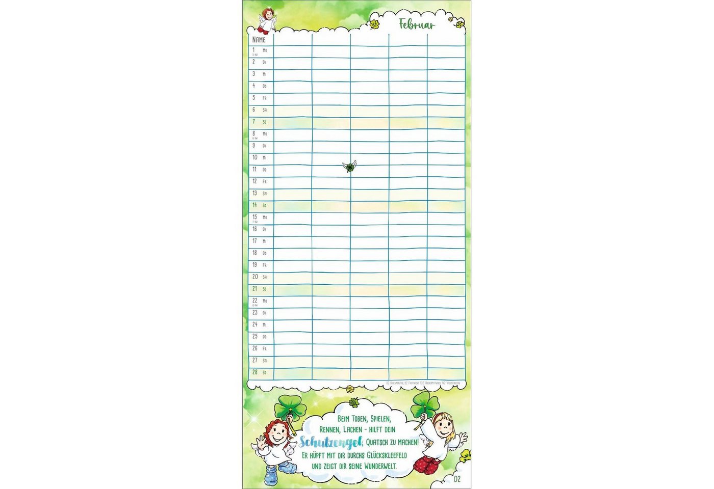 HEYE Wandkalender times&more Schutzengel Familienplaner 2027 Bild 4