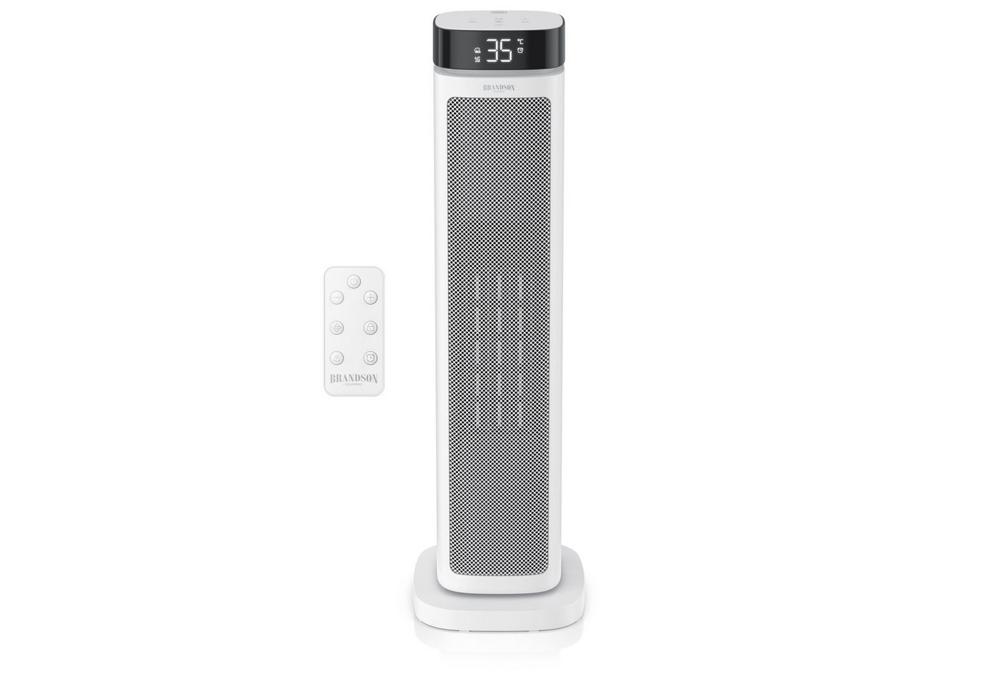 Brandson Heizlüfter Keramik-Heizlüfter 2000 W energiesparend, 12h-Timer, Fernbedienung, 2000 W, Thermostat, ECO-Modus, Oszillation, Kippschutz, Sperrfunktion Bild 3
