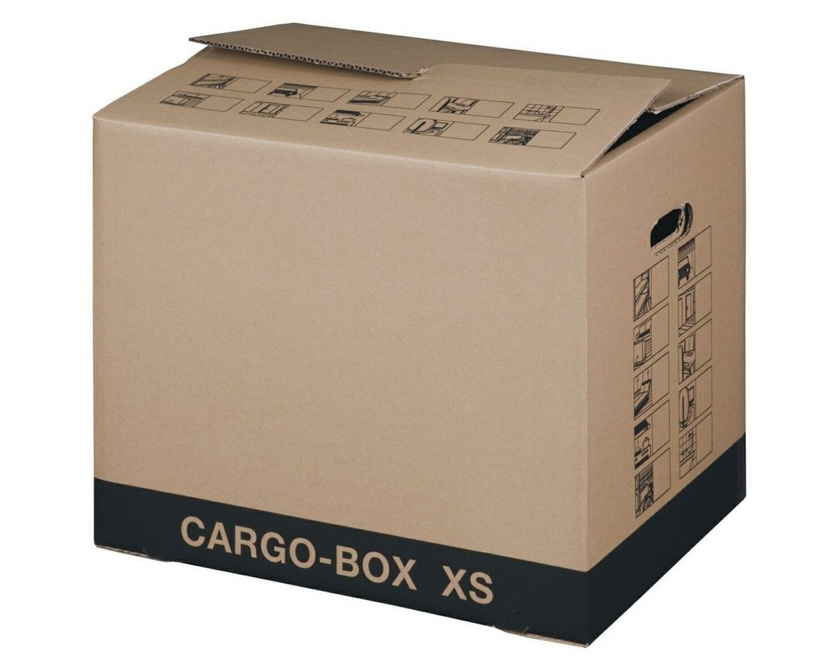 Smartbox Pro Versandkarton Umzugskarton Cargo-Box XS 455x380x345mm braun