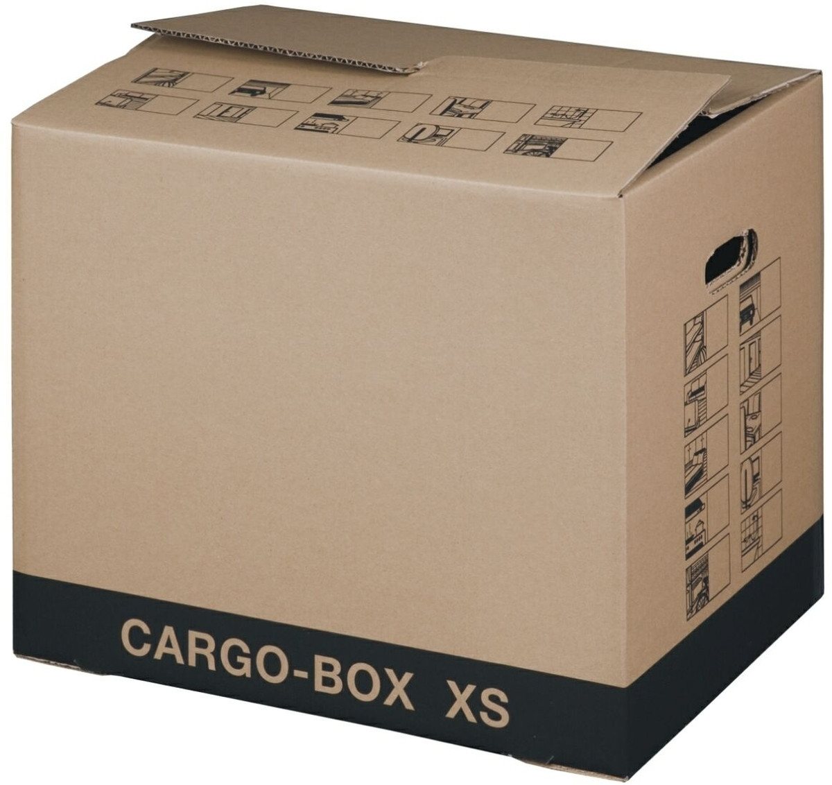 Smartbox Pro Versandkarton Umzugskarton Cargo-Box XS 455x380x345mm braun Bild 2