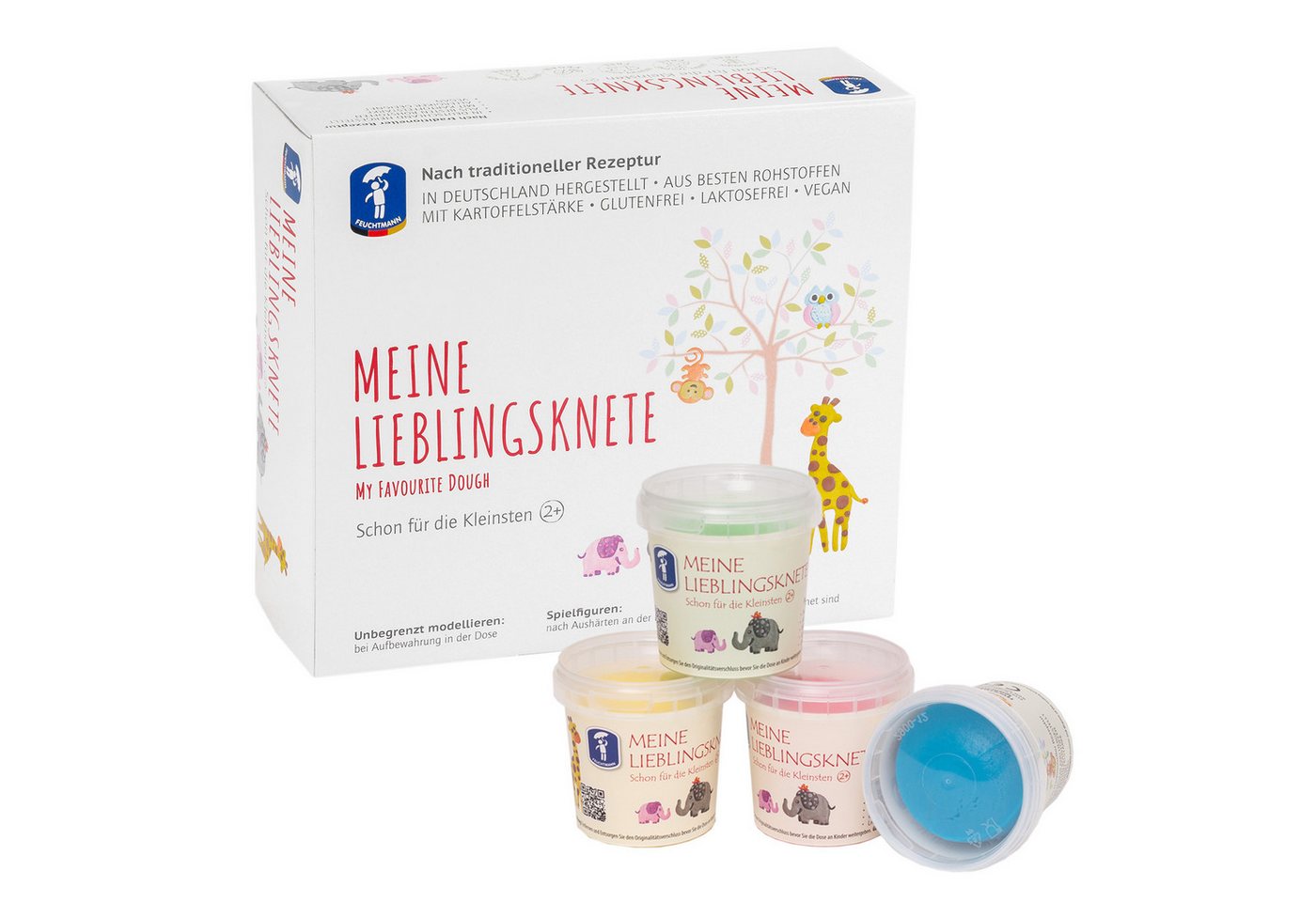 Feuchtmann Knete MEINE LIEBLINGSKNETE Basic (1-tlg), vegane glutenfreie Kinderknete ab 2 Jahren Bild 5